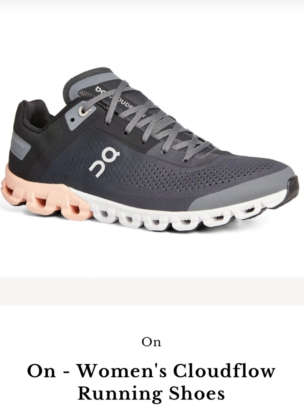On cloud running shoe